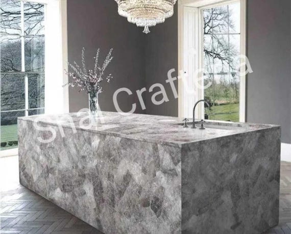 Smoky Quartz Coffee/dining Table Top,natural Smoky Crystal Quartz