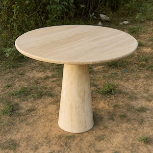 Elegant Travertine StoneTable Top,Natural Marble Tabletop,Luxury Travertine Stone Slab Table Top,Handcrafted TravertineTable