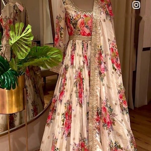 Pakistani Designer Chinon Silk fully embroidered Sequence Work Readymade Salwar Kameez Stitched Wedding Wear Suits