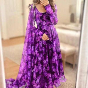 Embroidered Chinon Silk Salwar Kameez: Pakistani Designer Wedding Suit