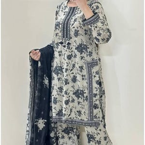 Pakistani Designer Chinon Silk fully embroidered Sequence Work Readymade Salwar Kameez Stitched Wedding Wear Suits