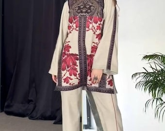 Pakistani Designer Chinon Silk fully embroidered Sequence Work Readymade Salwar Kameez Stitched Wedding Wear Suits