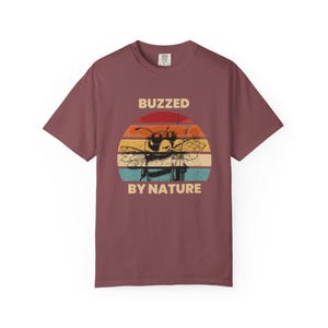 Buzzed by nature T-shirt, Mead Makers Tee, Home Brewers Shirt, Nature Lover Gift, Beekeeper T Shirt, Gift for Mead Maker, Honey Wine Lover
