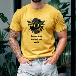 Beekeeper T-Shirt, Mead Maker Tee, Keep My Hives Name Out Your Mouth Shirt, Beekeeping Gift, Mead Makers Shirt, Mead making Top, Honey Tee