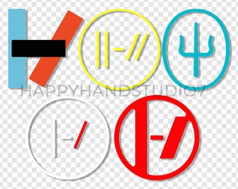Twenty One Pilots Logo PNG-Bundle | All Eras TØP Symbole (Digitaler Download)