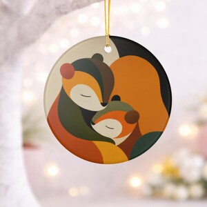 Eekhoorn moeder ornament Een aandenken voor Moederdag en Pasen