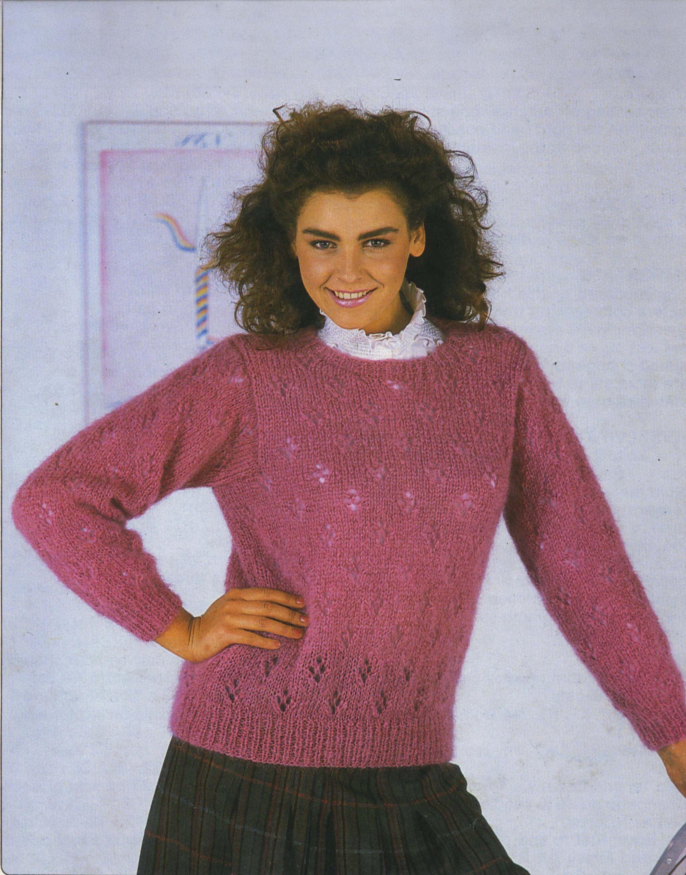 80's ukvintage Soft Options Mohair Knit