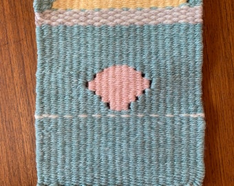 Sun over sea small weaving wall hanging