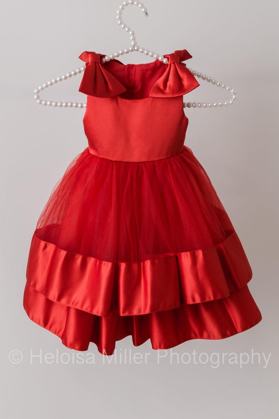 Annie Dress Christmas Baby Dress 12 Months Red Birthday Girl Dress One Year Old Dress Baby Girl Red Dress Holiday 1yr Dress Etsy
