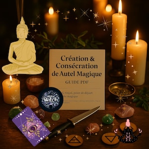 Creating & Consecrating the Magical Altar | Wicca Ritual PDF Guide | Witch Altar Setup, Protection and Natural Magic