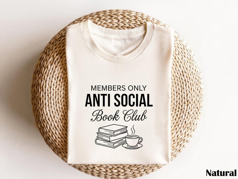 Anti Social Book Club Cozy Literary Sweatshirt, Gift for Book Lovers, Booktok Shirt image 1