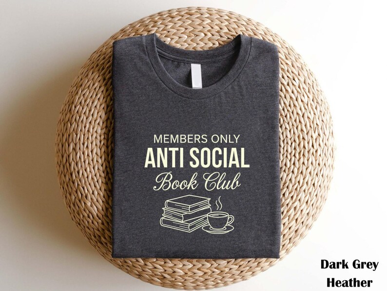 Anti Social Book Club Cozy Literary Sweatshirt, Gift for Book Lovers, Booktok Shirt image 5