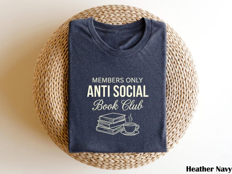 Anti Social Book Club Cozy Literary Sweatshirt, Gift for Book Lovers, Booktok Shirt image 4