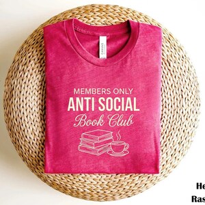 Anti Social Book Club Cozy Literary Sweatshirt, Gift for Book Lovers, Booktok Shirt image 6
