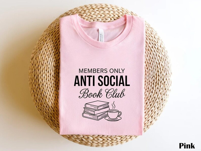 Anti Social Book Club Cozy Literary Sweatshirt, Gift for Book Lovers, Booktok Shirt image 9