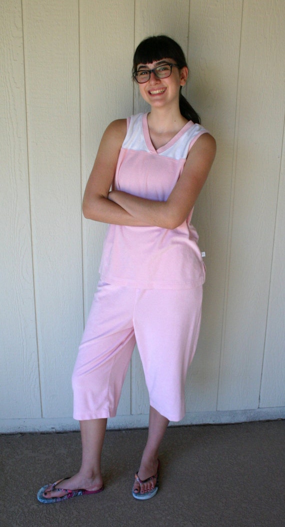 Vintage Karen Neuburger Lounge Top and Bottoms Set