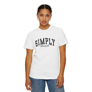 Simply Blessed T-shirt, Vintage Style Christian Shirt, Faith Shirt, Inspirational Shirt Christian Gift, Blessed God Shirt Blessed Sweatshirt