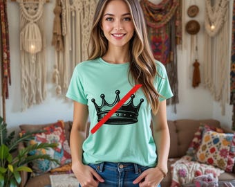Camiseta "No Kings in America", camisa política anti-Trump