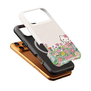 Grafika Hello Kitty, etui na telefon, słodka kreskówkowa obudowa na iPhone'a, kompatybilna z MagSafe zdjęcie 4