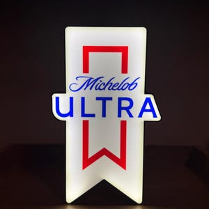 Michelob Ultra LED Light Box – 3D Printed Wall Sign Or Night Light