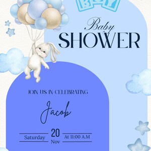 Baby Shower Invitation for Boy