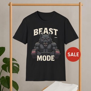 Beast Mode Unisex T-Shirt - Workout, Fitness Clothing, Gym Apparel, Motivational Tee, Gift for Him, Her