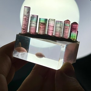Rainbow Tourmaline Crystal: Afghanistan Gemstone, 8.5 gram