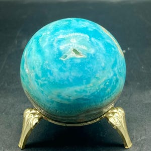excellent quality blue aragonite sphere