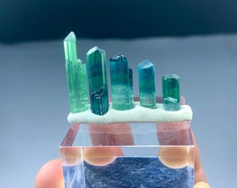 Indicolite tourmaline crystals from Afghanistan -7 gram
