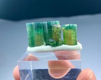 Bicolor tourmaline Crystals from Afghanistan -12  gram