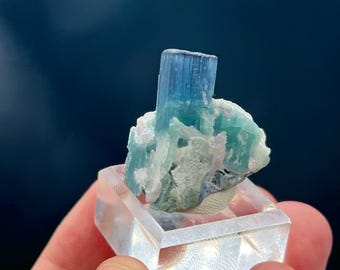Bicolor blue tourmaline specimen from Afghanistan -15.4 gram