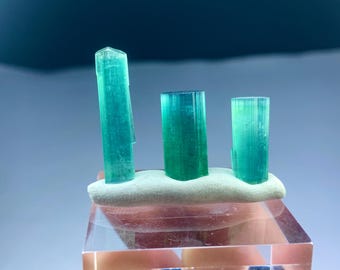 Green tourmaline Crystals from Afghanistan -8 gram