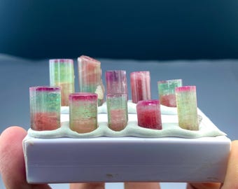 Bicolor tourmaline Crystals from Afghanistan -37 gram