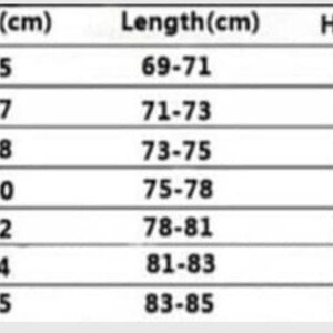 May include: A size chart with measurements in centimeters and kilograms. The chart lists EUR sizes from S to 4XL, with corresponding width, length, height, and weight ranges. The height ranges from 162cm to 200cm, and the weight ranges from 50kg to 110kg.