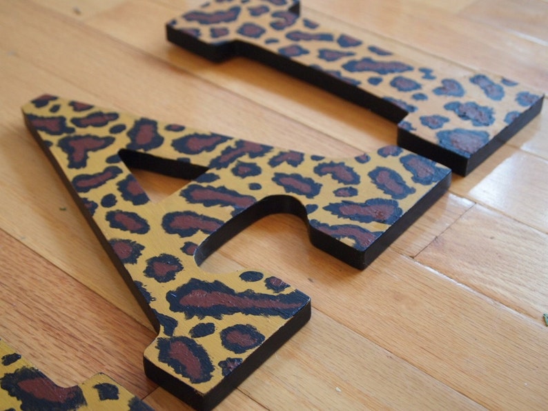 Leopard Print Letters image 4