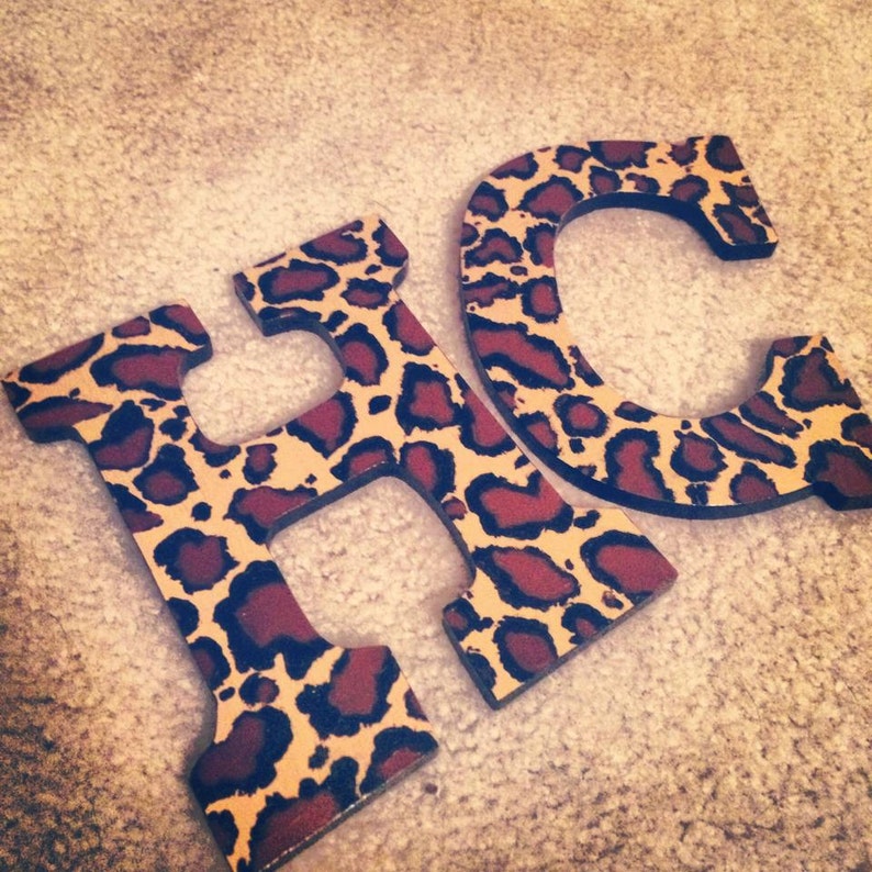 Leopard Print Letters image 1