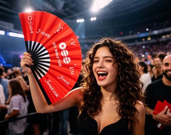 BTS World Tour Cities-handventilator (Arirang/Uchiwa-stijl), cadeau-handventilator Kpop-fans-handventilator, 2026-tourcadeau voor LEGER, lichtgewicht bamboeventilator