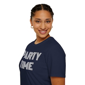 Party Time Unisex Tee: Fun Celebration Shirt
