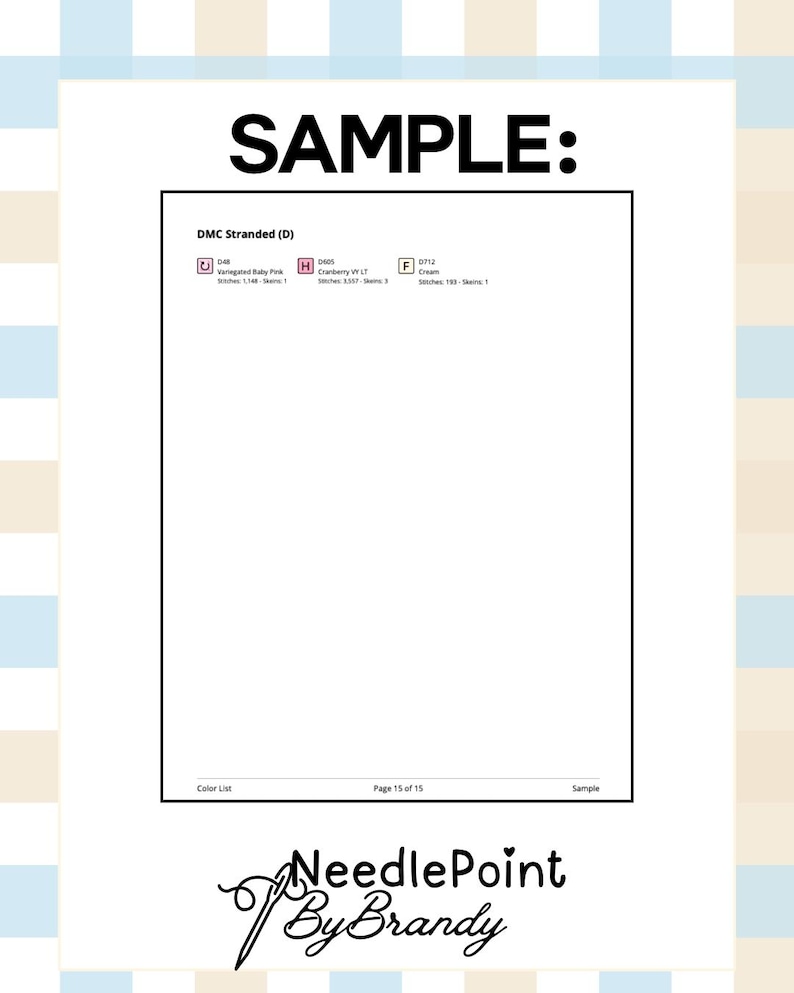 Birthday Cake Needlepoint Pattern | Celebration Stitch Chart (digital ...