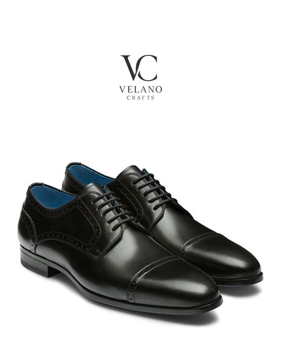 Black Oxford brogue, handmade leather shoes, gift for men , leather shoes , oxford shoes, leather shoes for men.