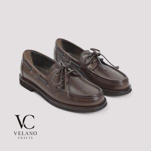 Boat shoe, handmade leather shoes, gift for men , leather shoes, slip on , leather shoes for men.