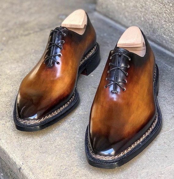 Brown Oxford, handmade leather shoes, elegant shoes, gift for men , leather shoes , oxford shoes, leather shoes for men.