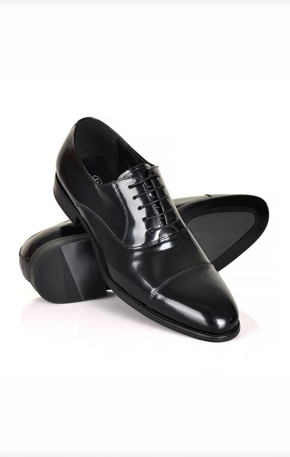 Black Oxford, handmade leather shoes, gift for men , leather shoes , oxford shoes, leather shoes for men.