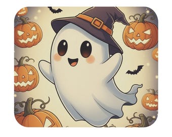 Bonita alfombrilla de ratón con fantasma de Halloween