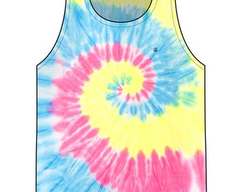 Spiral Tie-Dye Tank Top
