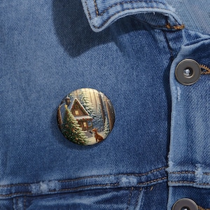 Custom Holiday Pin Buttons