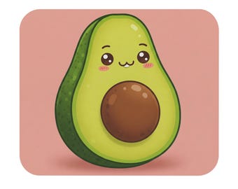 Cute Avocado Mouse Pad, Desk Accessories, Gamer Mousepad, Office Decor, Gift for Friends, Kawaii Aesthetic
