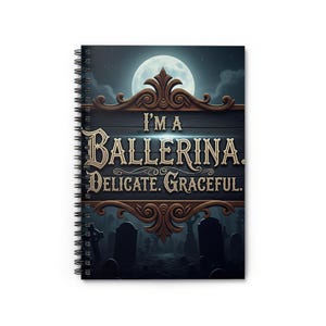 Spiralblock Ballerina, Tanz Journal, Geschenk für Tänzer, Künstlerbedarf, Schreib Journal