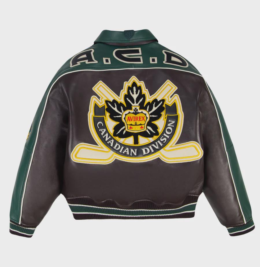 Avirex Men's Leather Varsity Jacket – Vintage Canadian Division