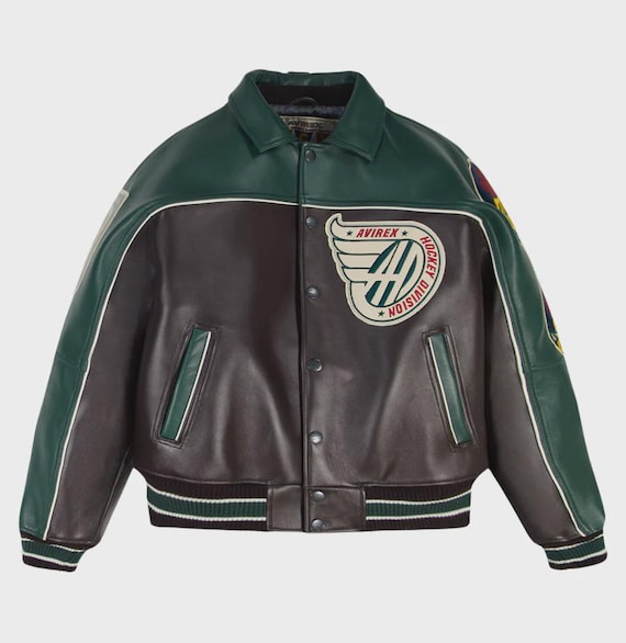 Avirex Men's Leather Varsity Jacket – Vintage Canadian Division
